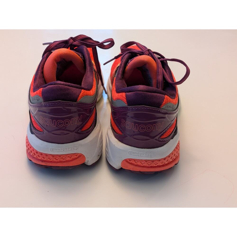 Saucony Zealot ISO 2 Running Shoes - Women’s Size 7 - Berry/Coral/Orange - Picture 6 of 8